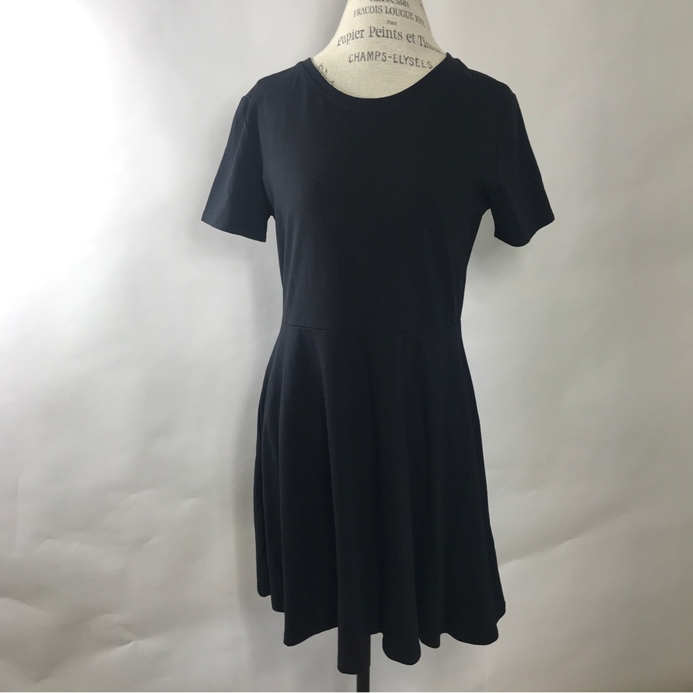 Black T-Shirt Style Dress